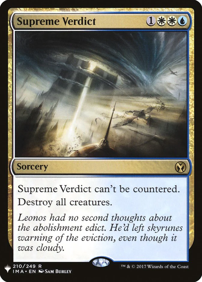 Supreme Verdict - The List (PLST)