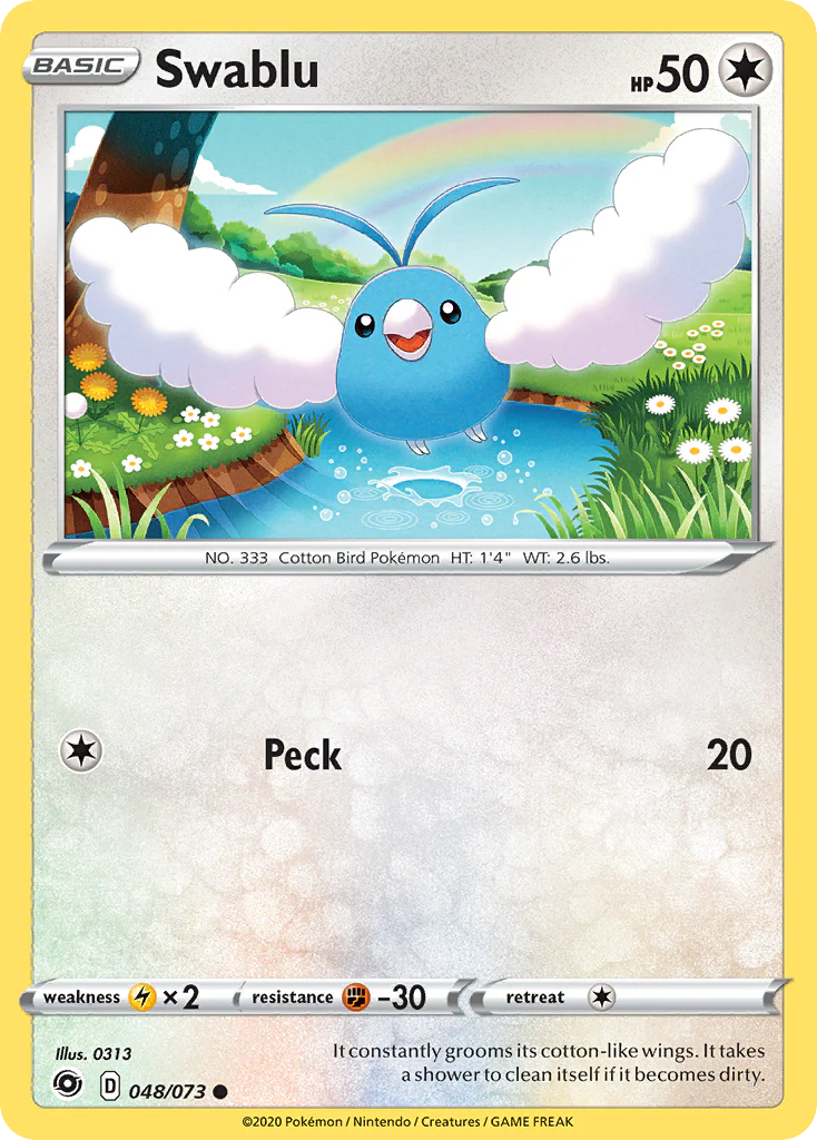 Swablu (48/73) - [Reverse Holo] Champion's Path (CPA)