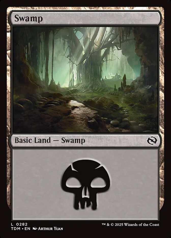 Swamp (282) - [Foil] Tarkir: Dragonstorm (TDM)