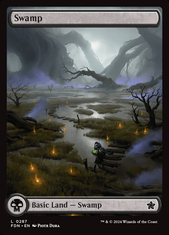 Swamp (287) - [Full Art] Foundations (FDN)