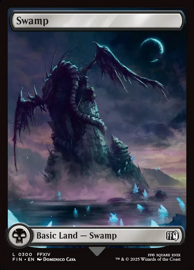 Swamp (300) - [Foil, Full Art] Final Fantasy (FIN)