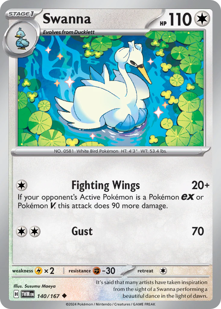 Swanna (140/167) - [Reverse Holo] Twilight Masquerade (TWM)
