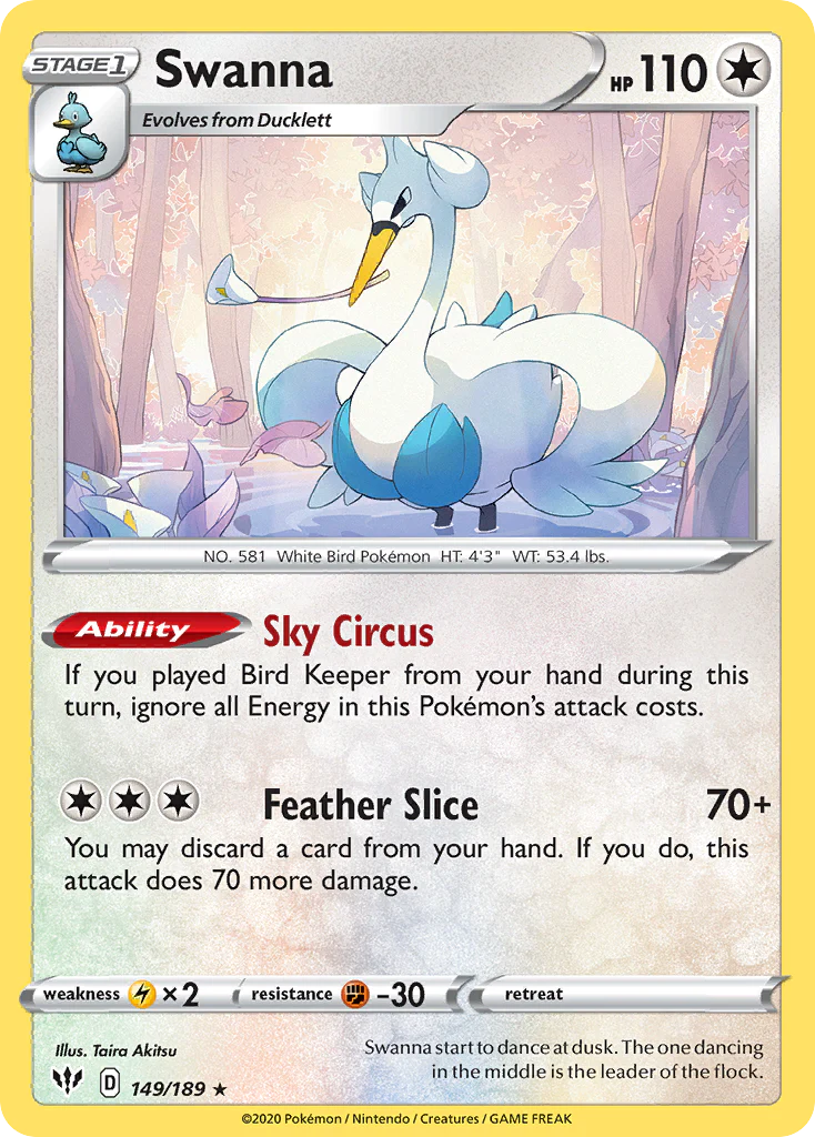 Swanna (149/189) - Darkness Ablaze (DAA)