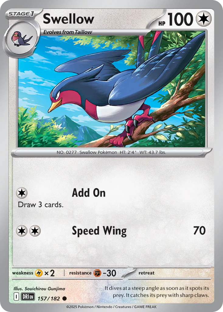 Swellow (157/182) - Destined Rivals (DRI)