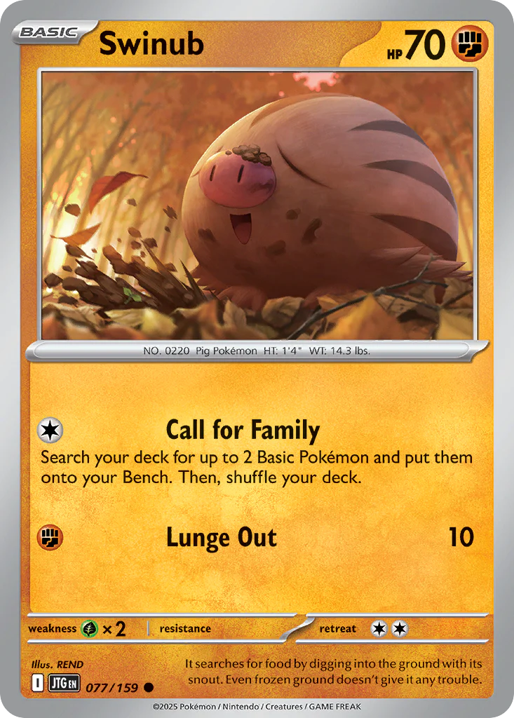 Swinub (77/159) - [Reverse Holo] Journey Together (JTG)