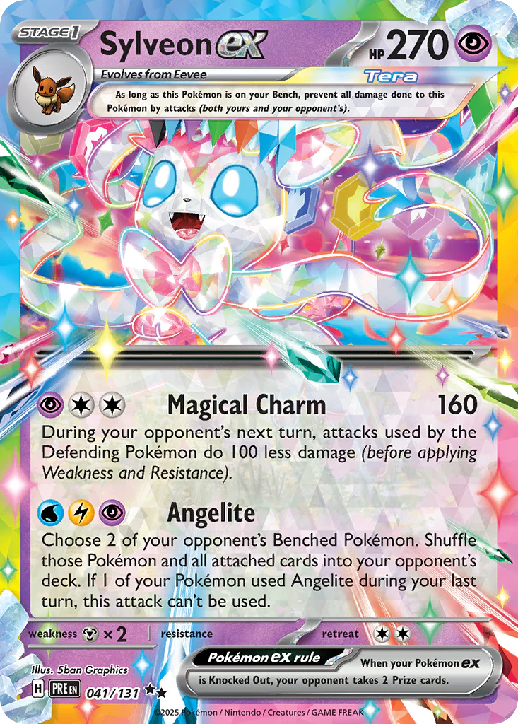 Sylveon ex (41/131) - [Holo Foil] Prismatic Evolutions (PRE)