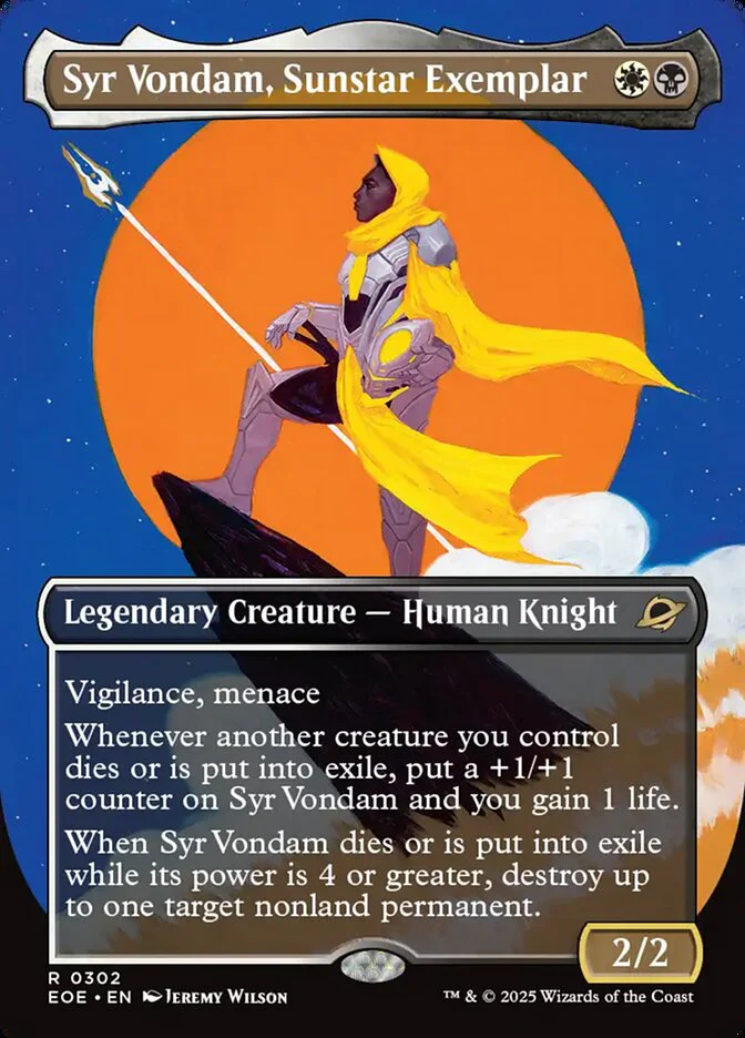 Syr Vondam, Sunstar Exemplar (302) - [Full Art] Edge of Eternities (EOE)