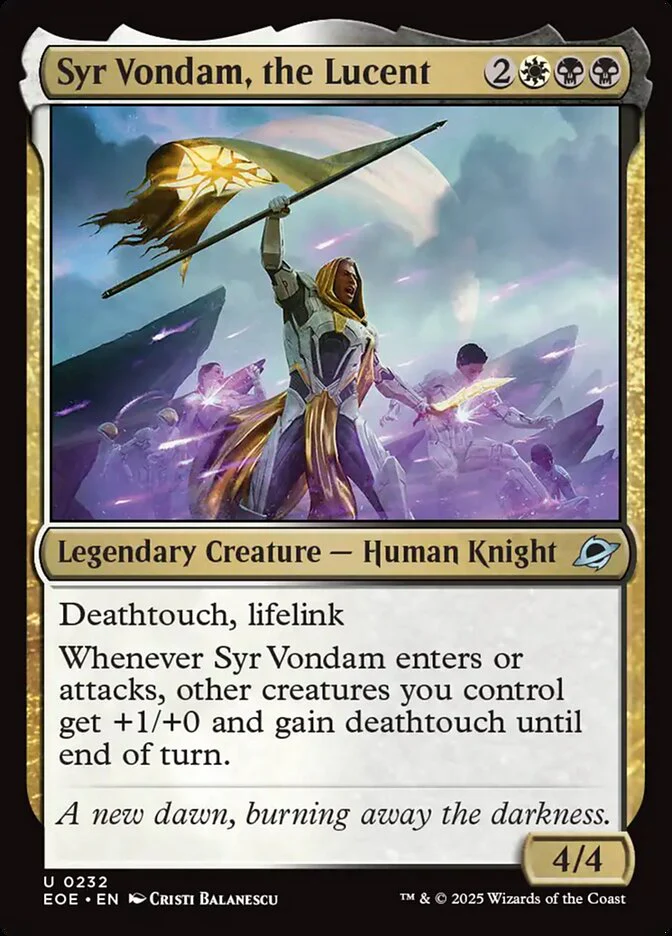 Syr Vondam, the Lucent (232) - [Foil] Edge of Eternities (EOE)