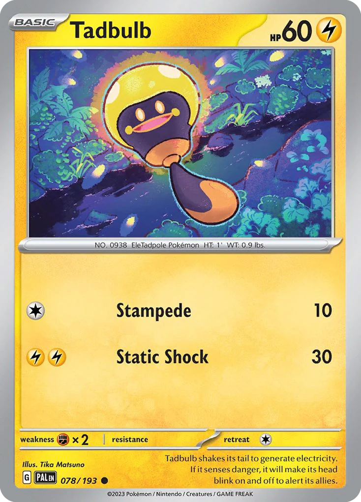 Tadbulb (78/193) - [Reverse Holo] Paldea Evolved (PAL)