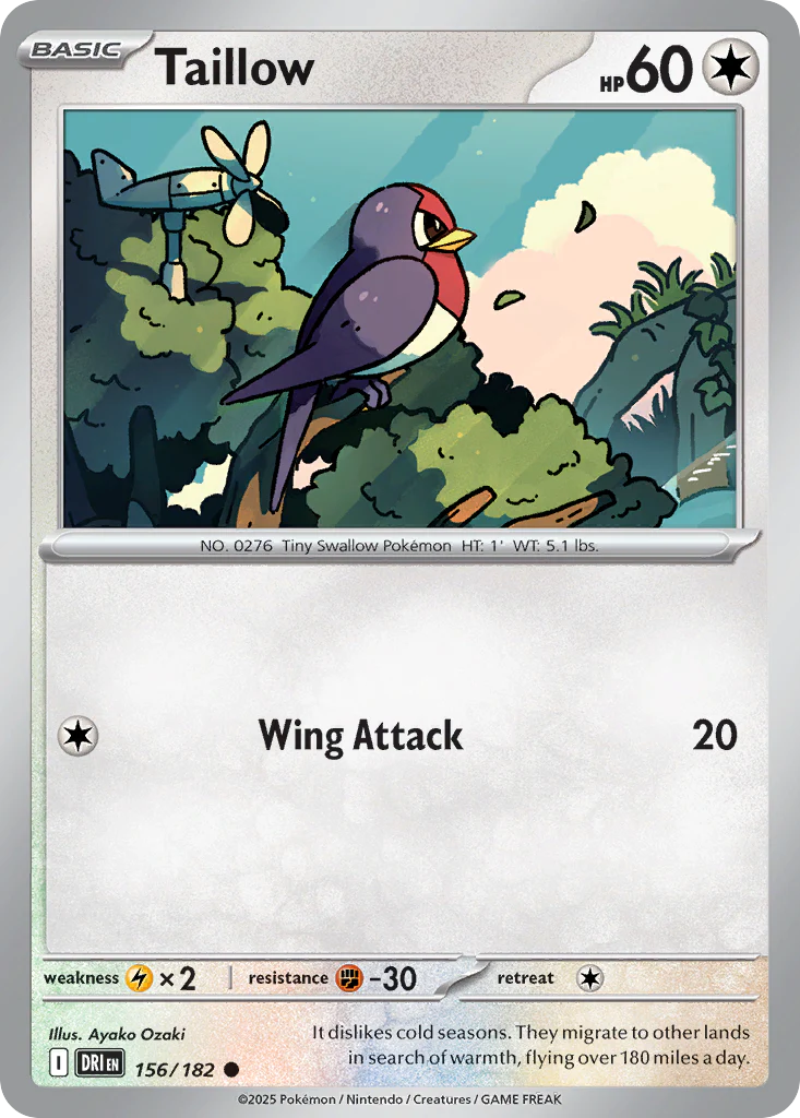 Taillow (156/182) - Destined Rivals (DRI)