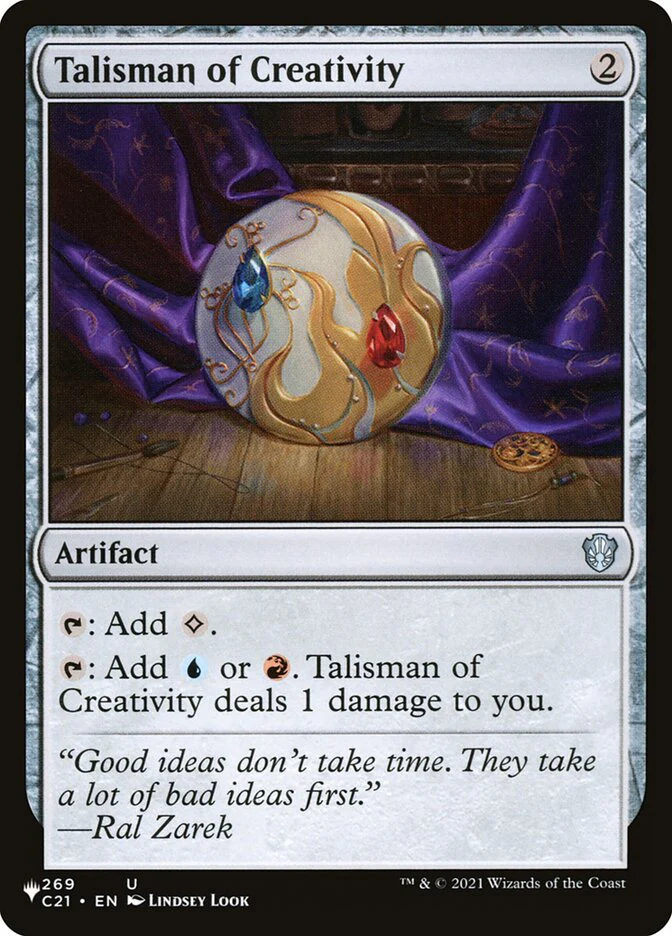 Talisman of Creativity - The List (PLST)