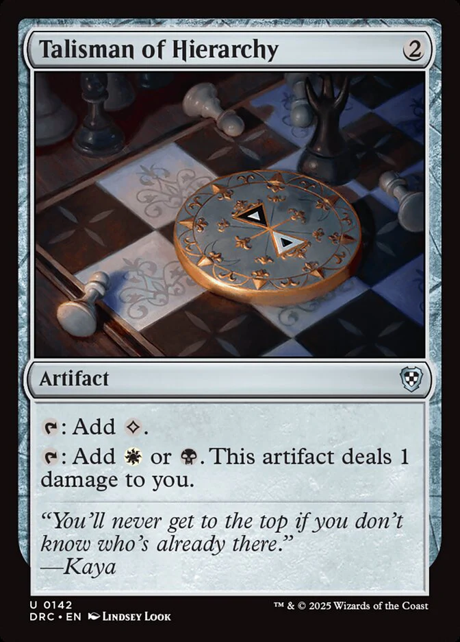 Talisman of Hierarchy - Aetherdrift Commander (DRC)