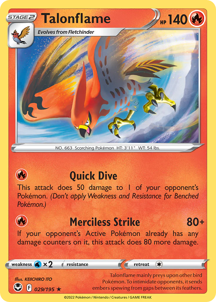 Talonflame (29/195) - Silver Tempest (SIT)