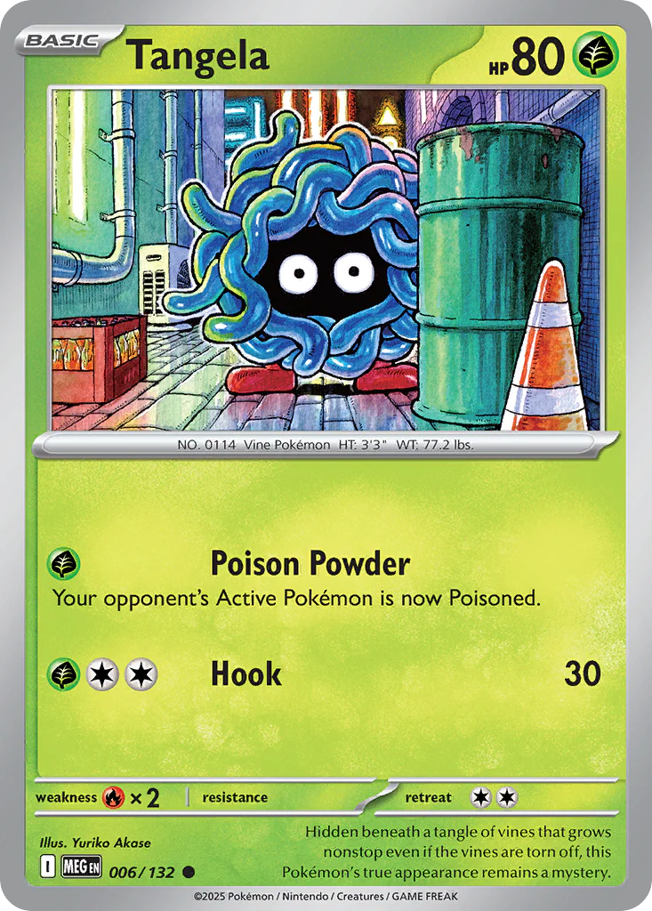 Tangela (6/132) - [Reverse Holo] Mega Evolution (MEG)