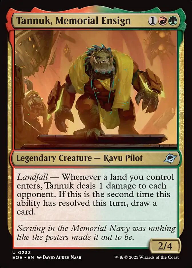 Tannuk, Memorial Ensign (233) - [Foil] Edge of Eternities (EOE)