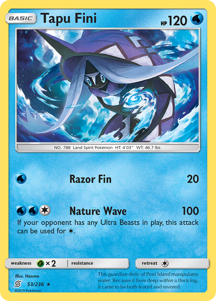 Tapu Fini (53/236) - [Reverse Holo] Unified Minds (UNM)