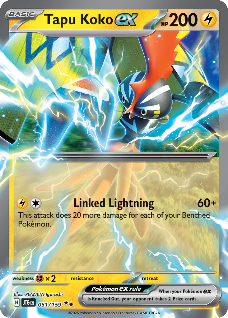 Tapu Koko ex (51/159) - [Holo Foil] Journey Together (JTG)
