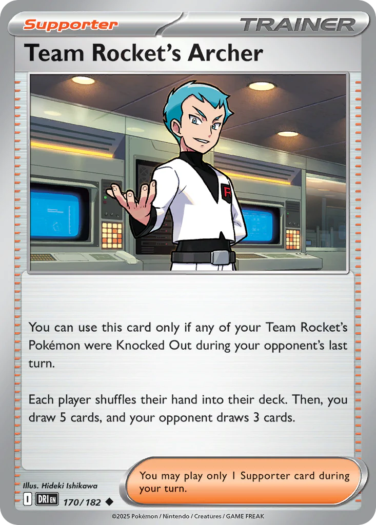 Team Rocket's Archer (170/182) - [Reverse Holo] Destined Rivals (DRI)