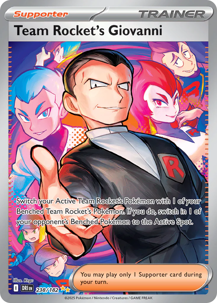 Team Rocket's Giovanni (238/182) - [Special Illustration Rare] Destined Rivals (DRI)