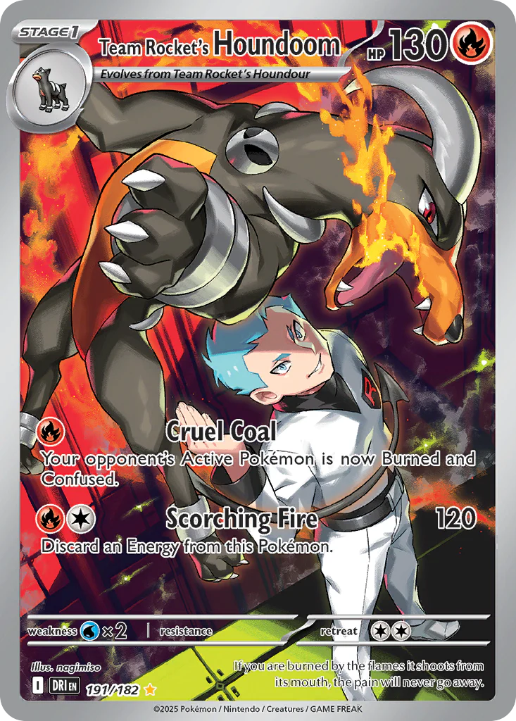 Team Rocket's Houndoom (191/182) - [Illustration Rare] Destined Rivals (DRI)