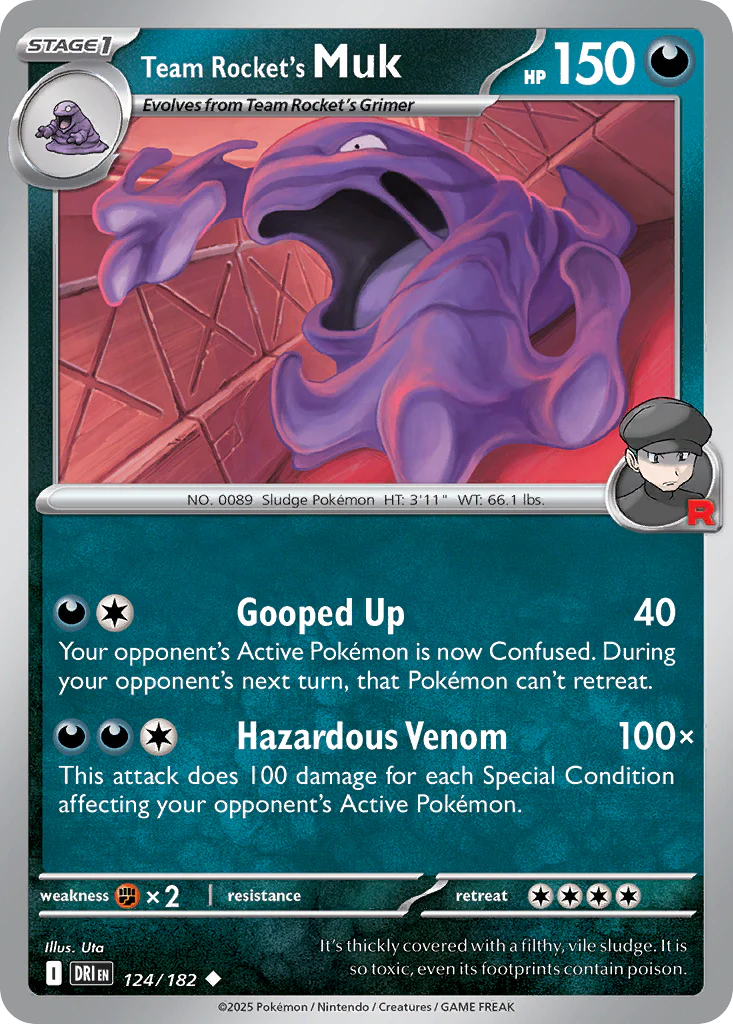 Team Rocket's Muk (124/182) - Destined Rivals (DRI)