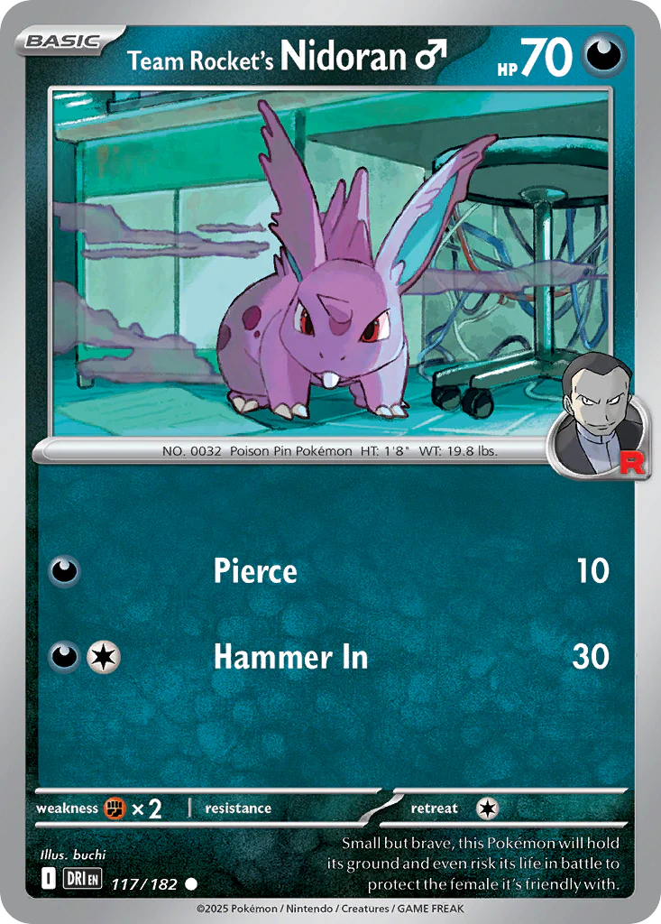 Team Rocket's NidoranM (117/182) - Destined Rivals (DRI)