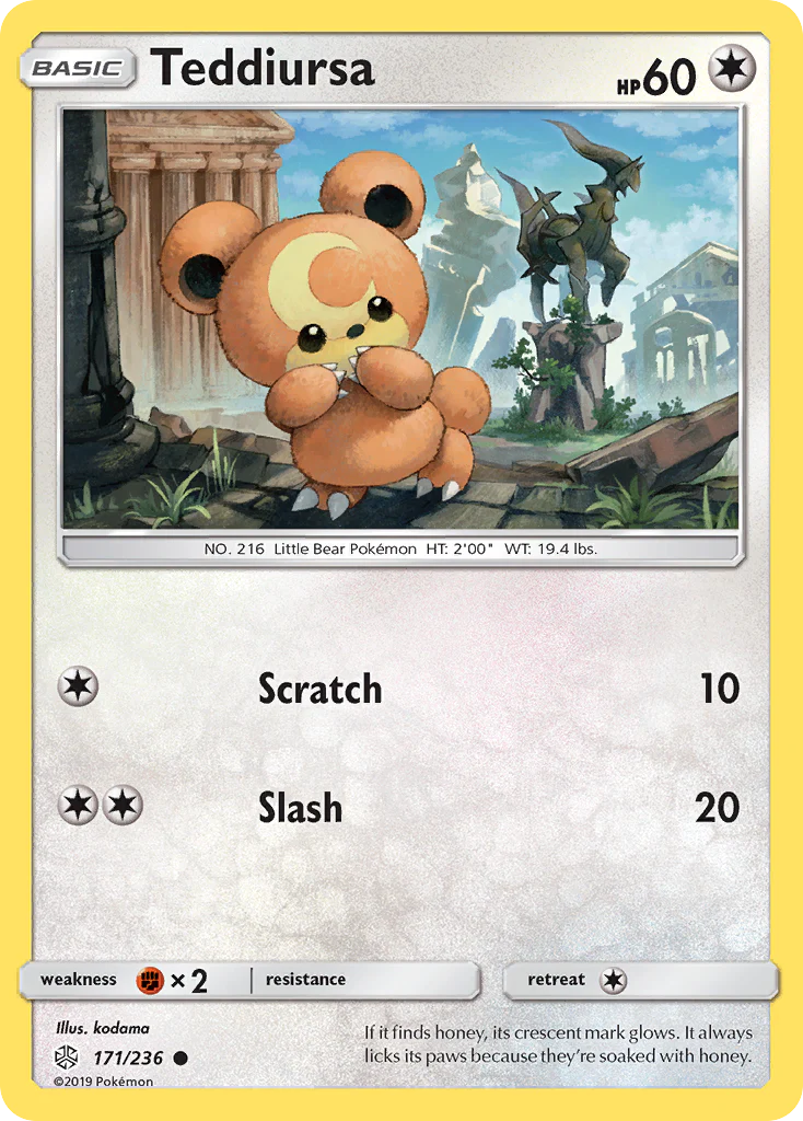 Teddiursa (171/236) - [Reverse Holo] Cosmic Eclipse (CEC)
