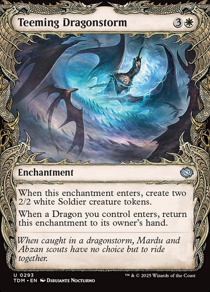 Teeming Dragonstorm (293) - [Foil, Showcase] Tarkir: Dragonstorm (TDM)