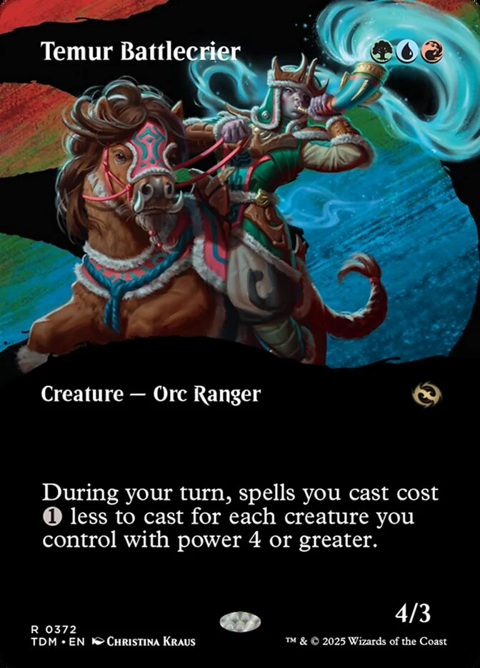 Temur Battlecrier (372) - [Showcase] Tarkir: Dragonstorm (TDM)