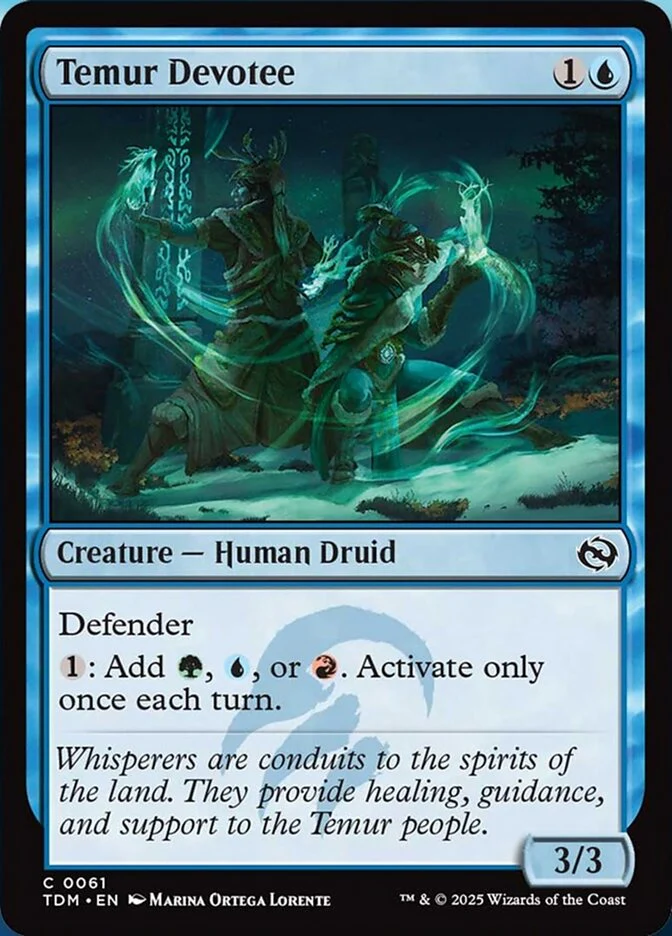 Temur Devotee (61) - [Foil] Tarkir: Dragonstorm (TDM)