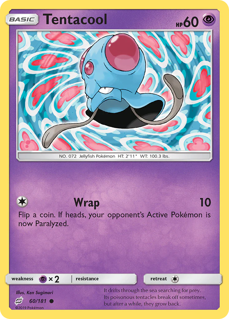 Tentacool (60/181) - [Reverse Holo] Team Up (TEU)