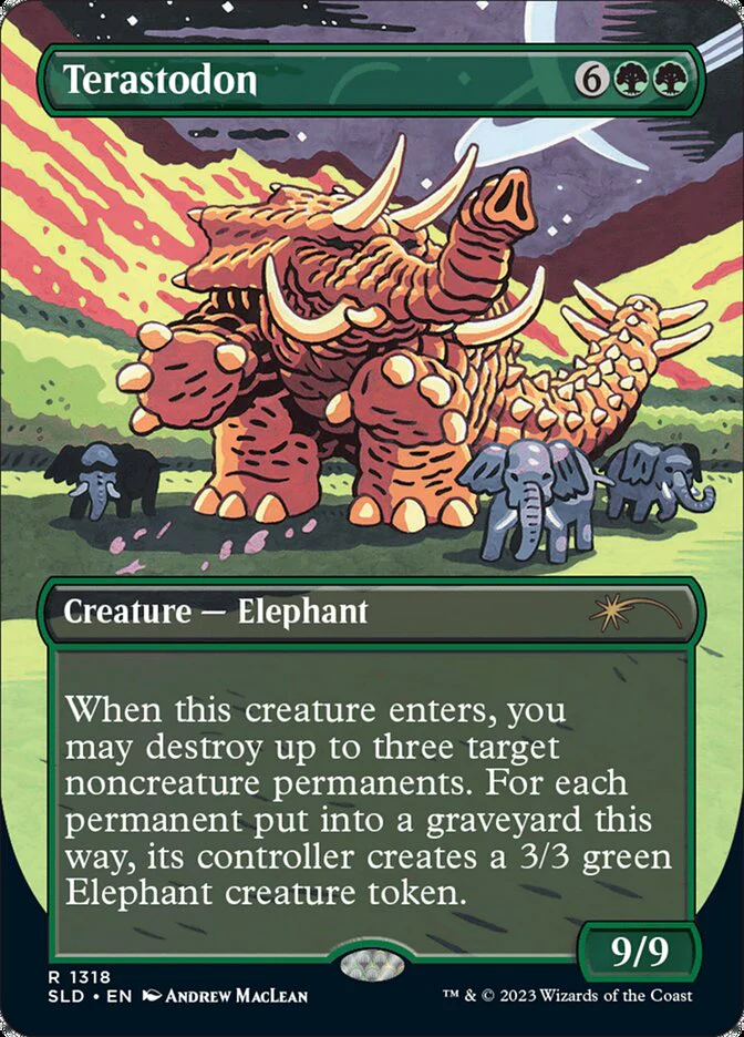 Terastodon (1318) - [Foil, Borderless] Secret Lair Drop (SLD)