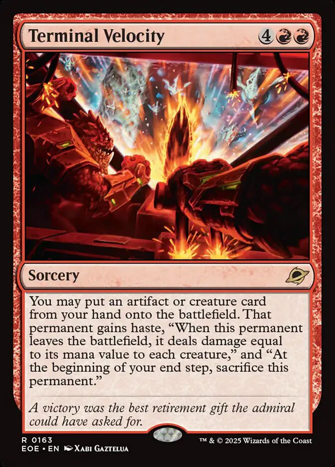 Terminal Velocity (163) - [Foil] Edge of Eternities (EOE)