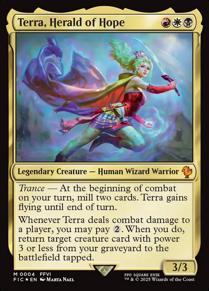 Terra, Herald of Hope (4) - [Foil] Final Fantasy Commander (FIC)