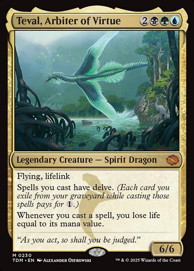 Teval, Arbiter of Virtue (230) - [Foil] Tarkir: Dragonstorm (TDM)