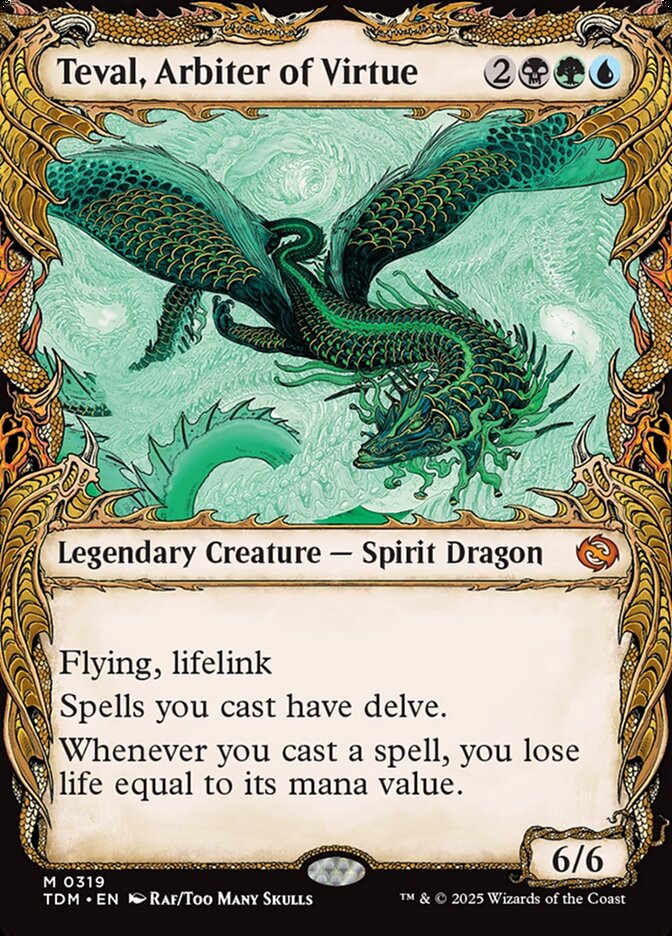 Teval, Arbiter of Virtue (319) - [Showcase] Tarkir: Dragonstorm (TDM)
