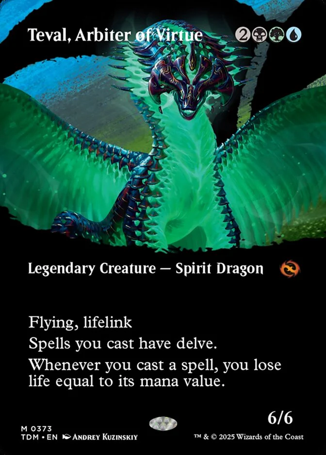 Teval, Arbiter of Virtue (373) - [Foil, Showcase] Tarkir: Dragonstorm (TDM)