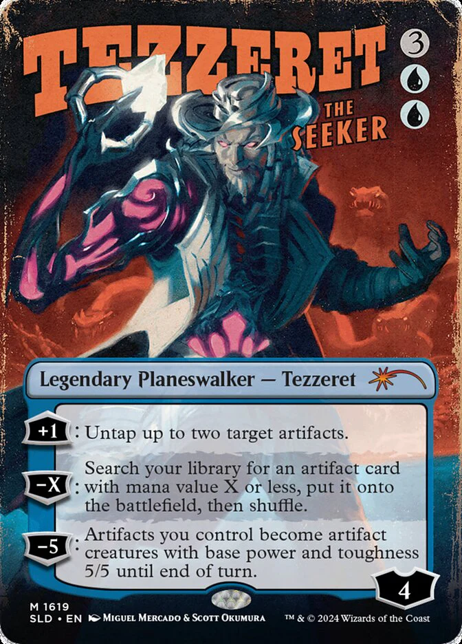 Tezzeret the Seeker (1619) - [Borderless] Secret Lair Drop (SLD)