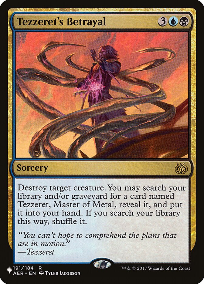 Tezzeret's Betrayal - The List (PLST)
