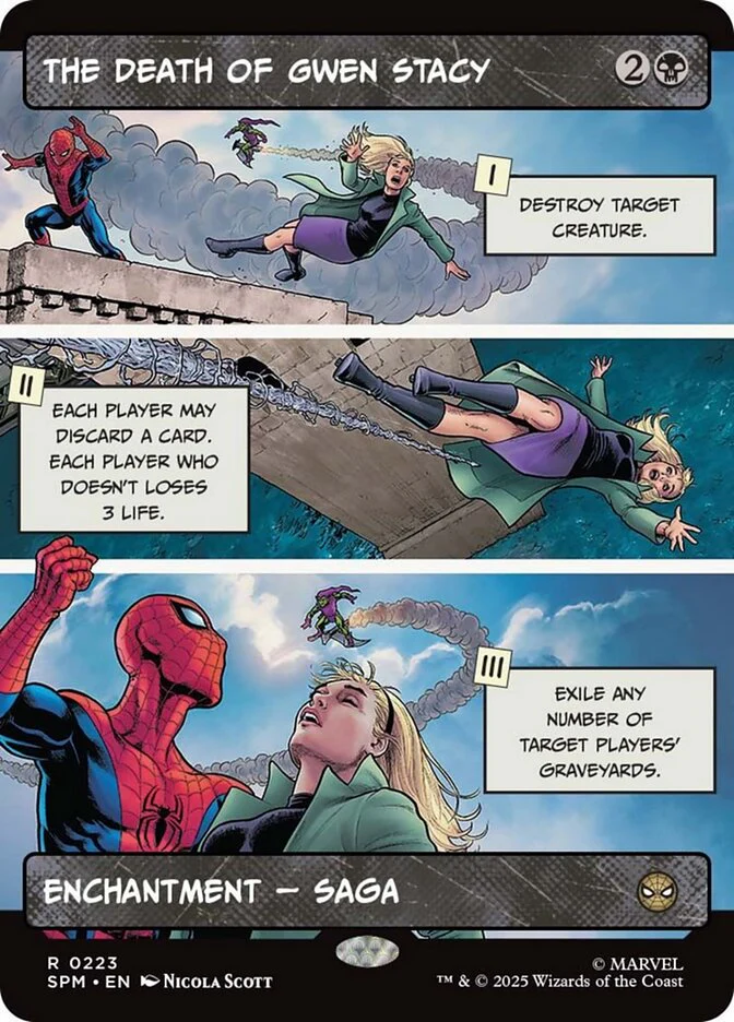 The Death of Gwen Stacy (223) - [Foil, Showcase] Marvel's Spider-Man (SPM)