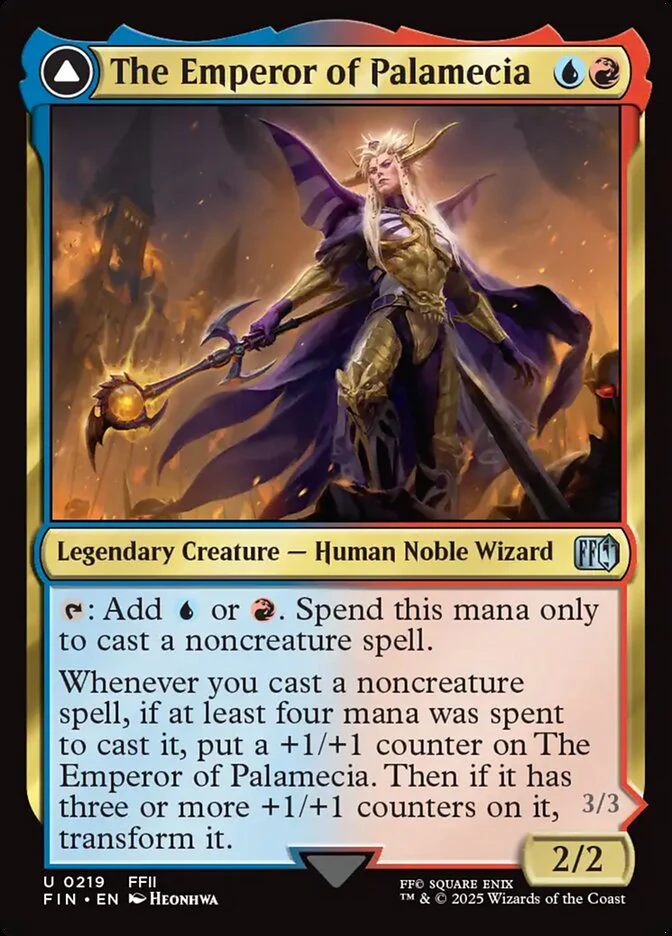 The Emperor of Palamecia // The Lord Master of Hell (219) - [Foil] Final Fantasy (FIN)