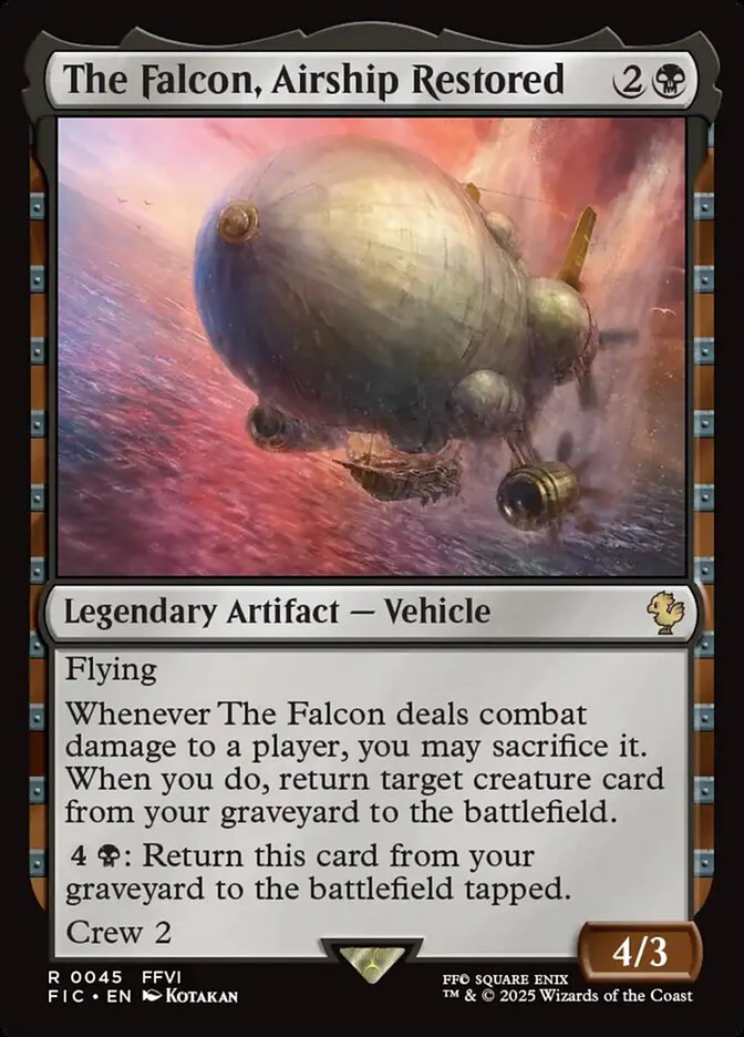 The Falcon, Airship Restored (45) - [Surge Foil] Final Fantasy Commander (FIC)