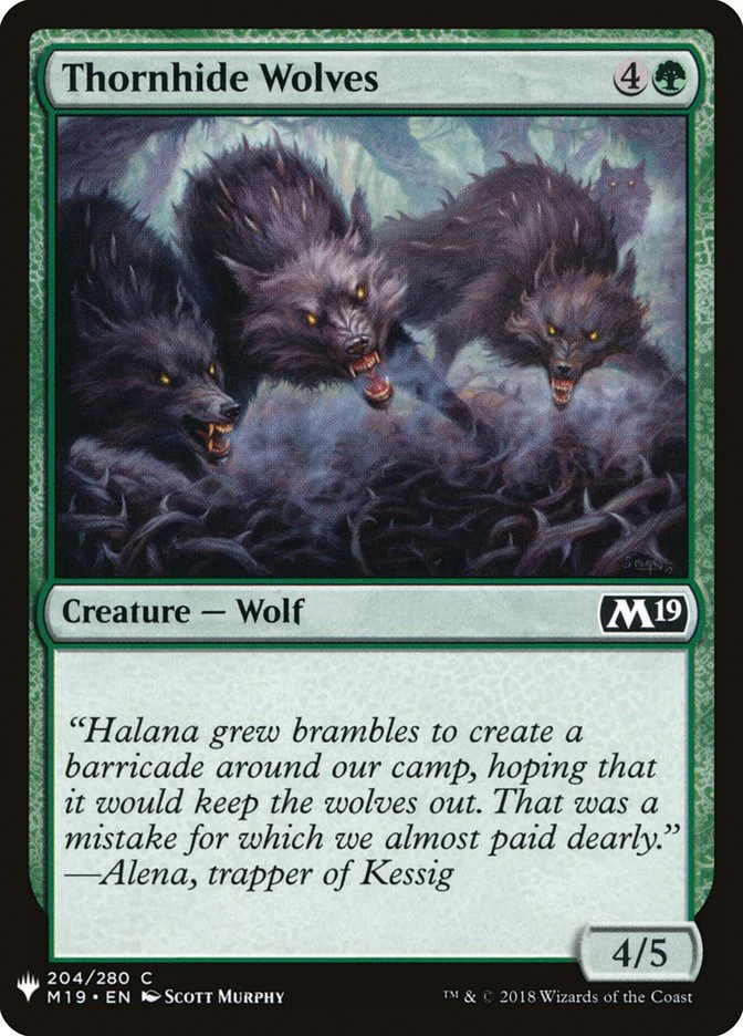 Thornhide Wolves - The List (PLST)
