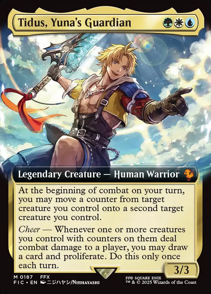 Tidus, Yuna's Guardian (187) - [Extended Art] Final Fantasy Commander (FIC)