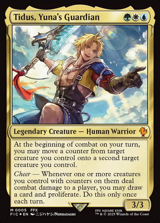 Tidus, Yuna's Guardian (5) - [Foil] Final Fantasy Commander (FIC)