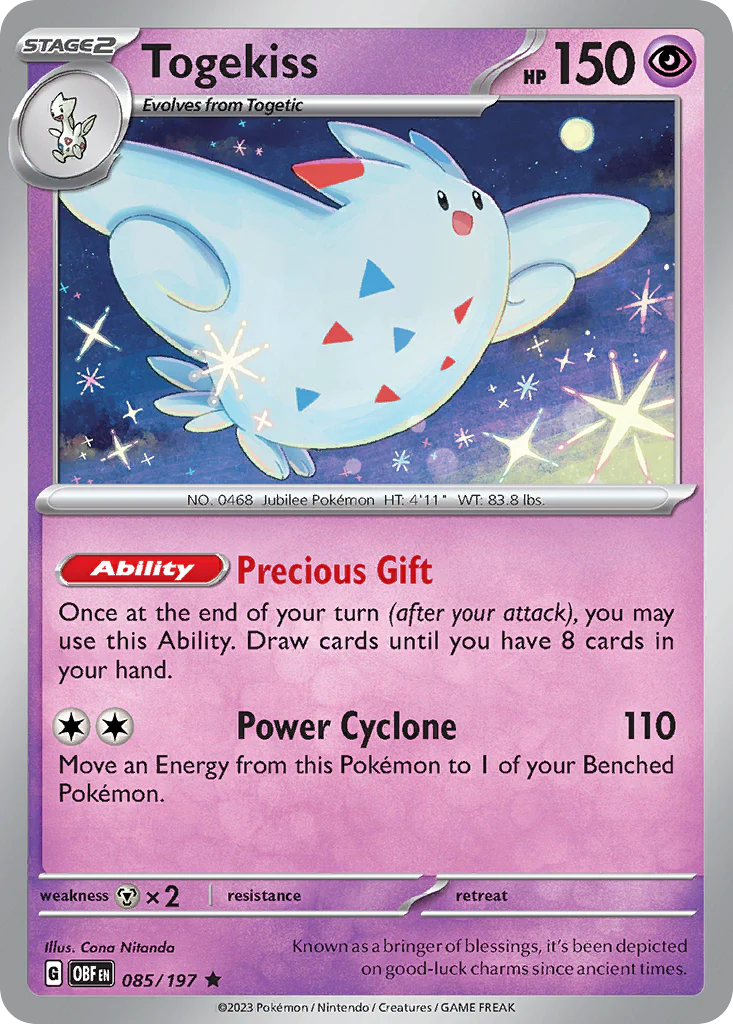 Togekiss (85/197) - [Holo Foil] Obsidian Flames (OBF)