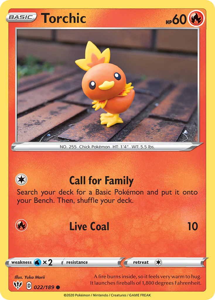 Torchic (22/189) - [Reverse Holo] Darkness Ablaze (DAA)