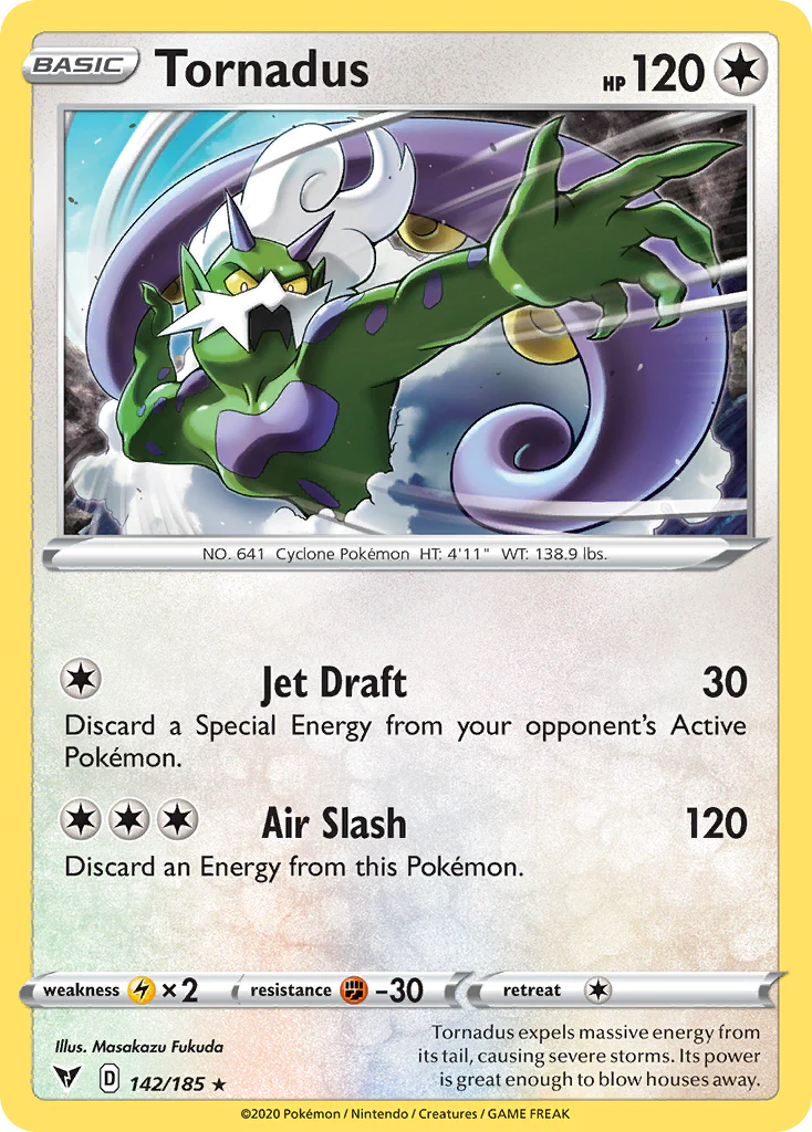 Tornadus (142/185) - [Reverse Holo] Vivid Voltage (VIV)