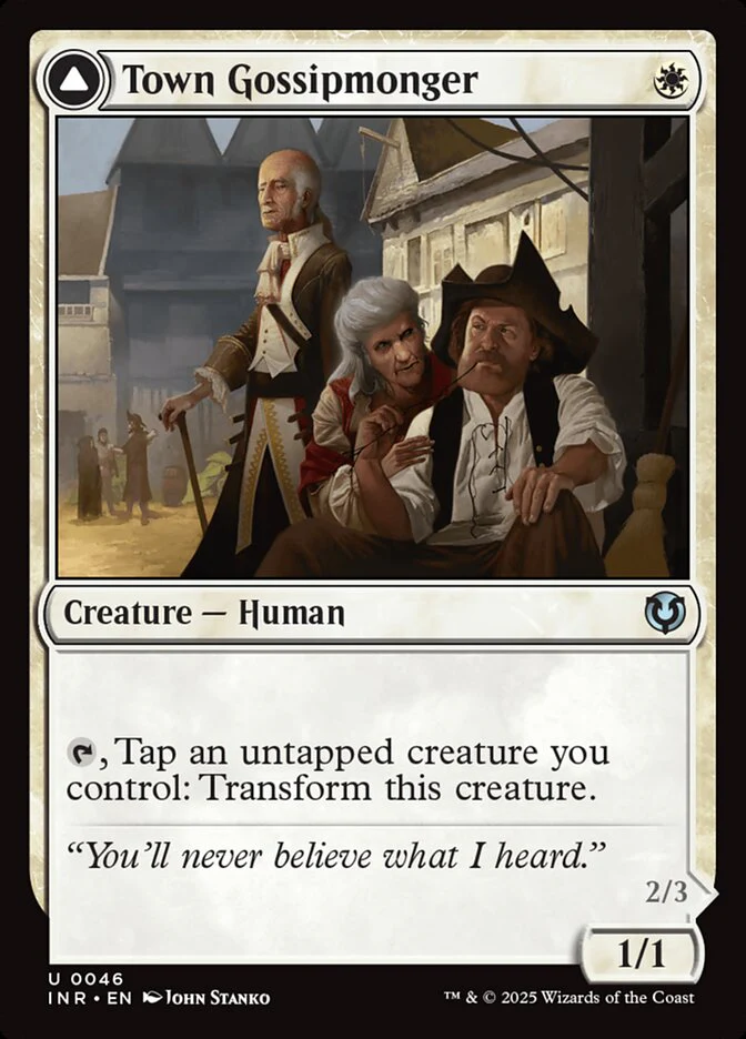 Town Gossipmonger // Incited Rabble - [Foil] Innistrad Remastered (INR)