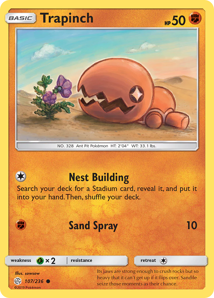 Trapinch (107/236) - Cosmic Eclipse (CEC)
